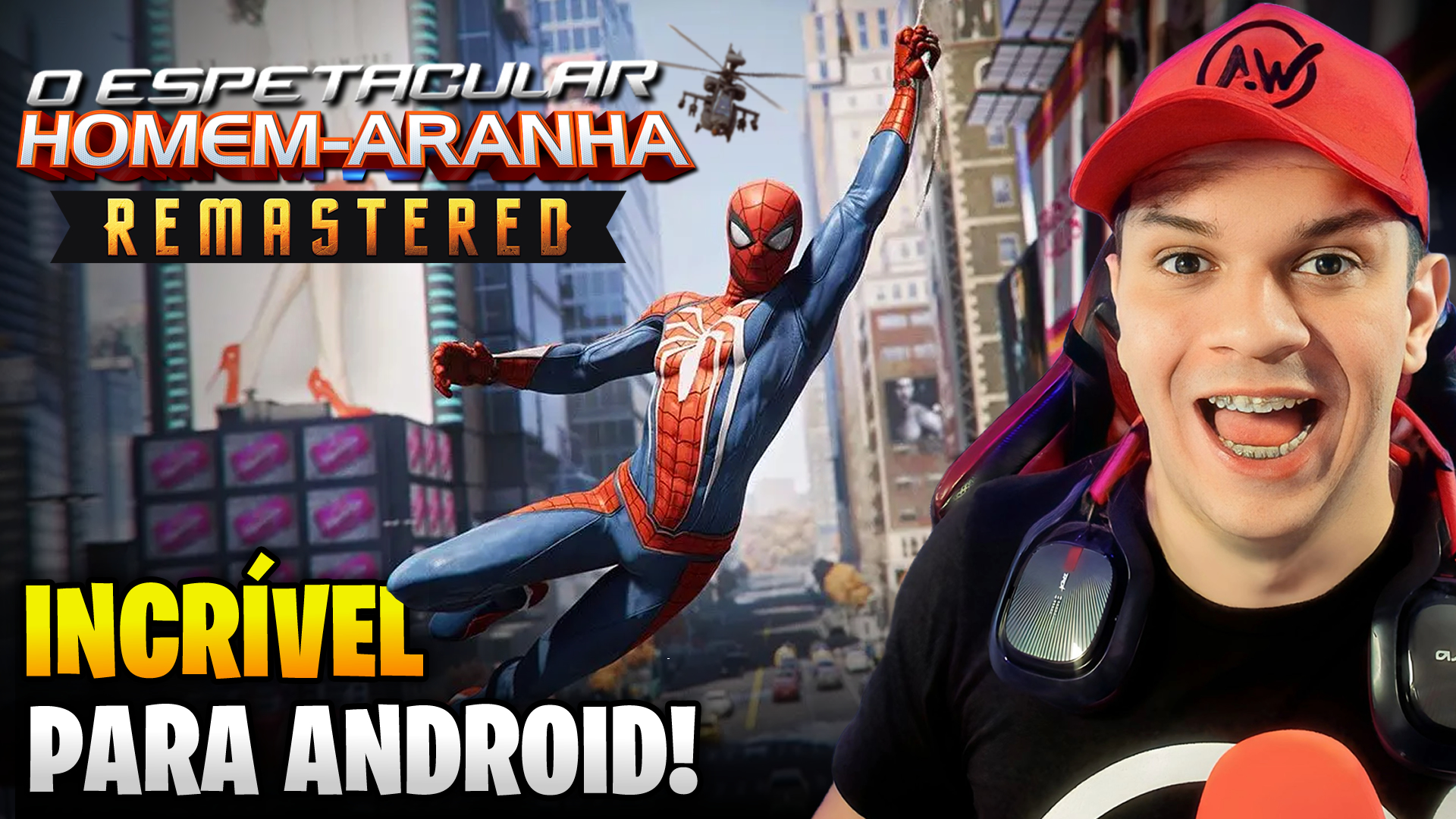 Prepare-se para balançar nas teias com o incrível SPIDER-MAN 1 Remasterizado para Android off-line!